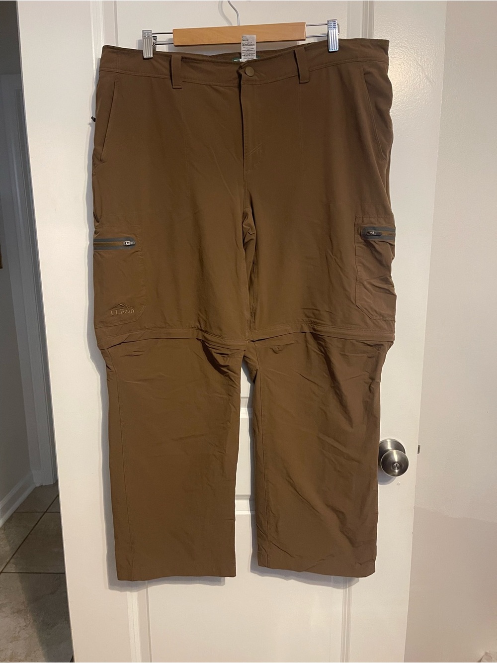 L.L. Bean Brown Men's Convertible Cargo Pants